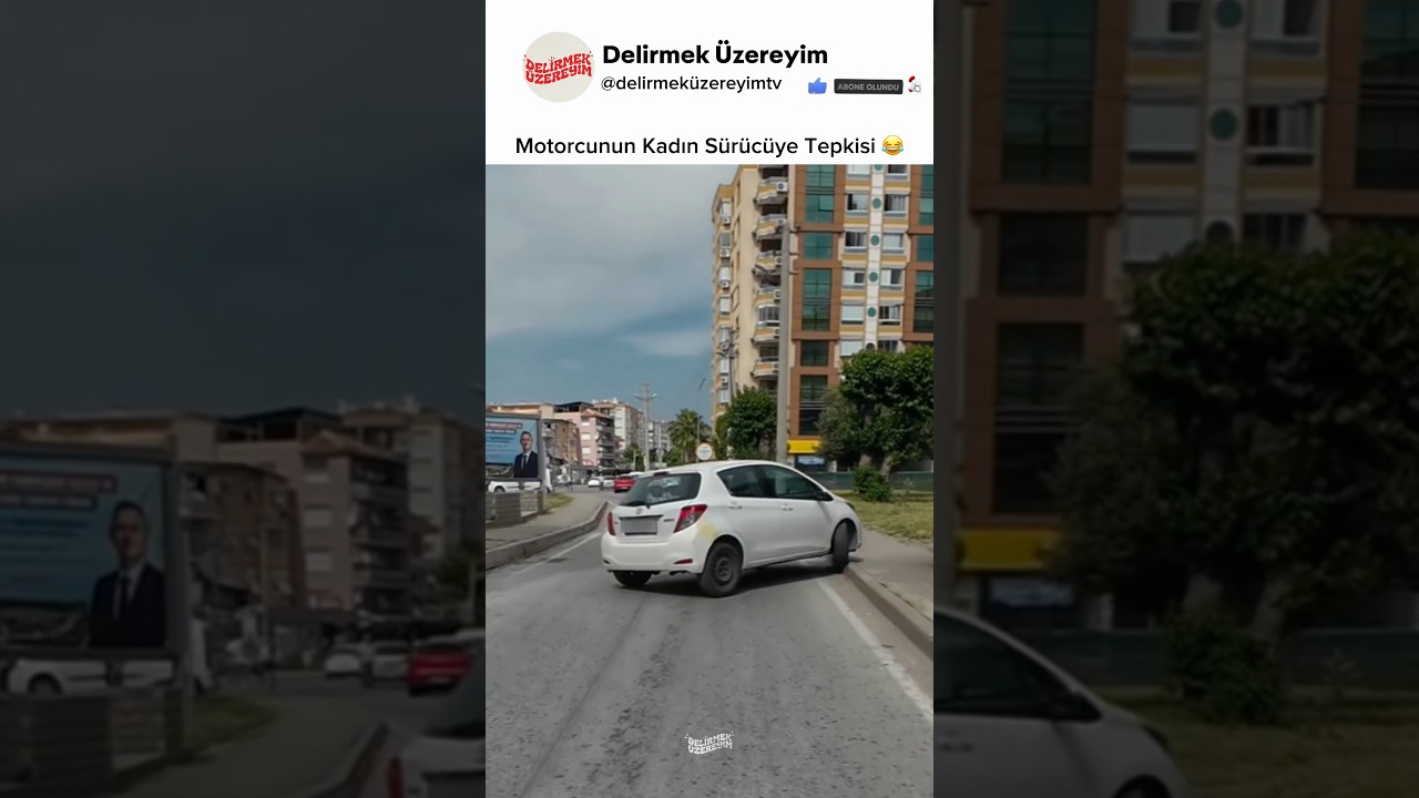 Dönüşü Geniş Alan Kadın Sürücü 😂 #araba #motovlog #shorts