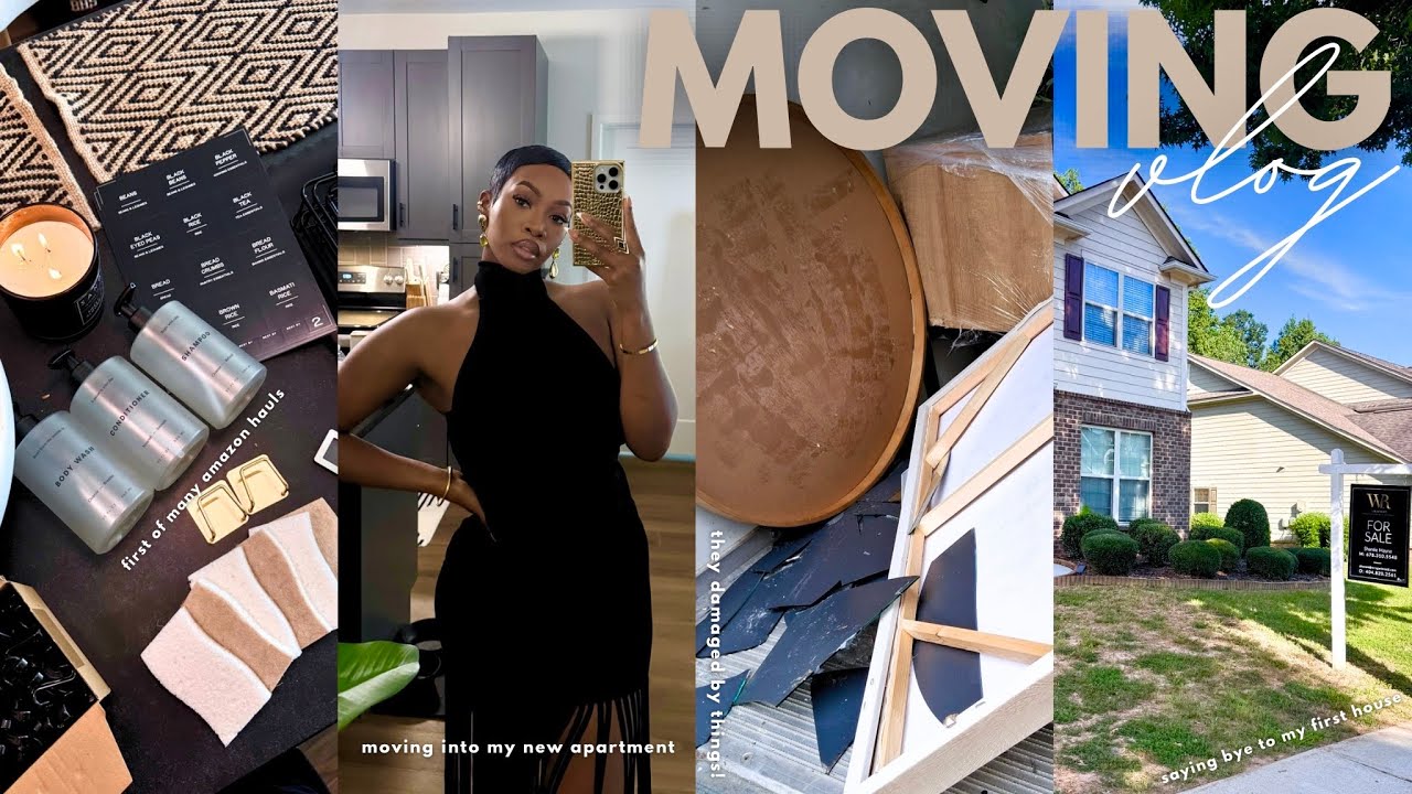 MOVING VLOG | Goodbye ATL, New Apartment Decor, Damaged Furniture & MORE  - Published by Maya Galore