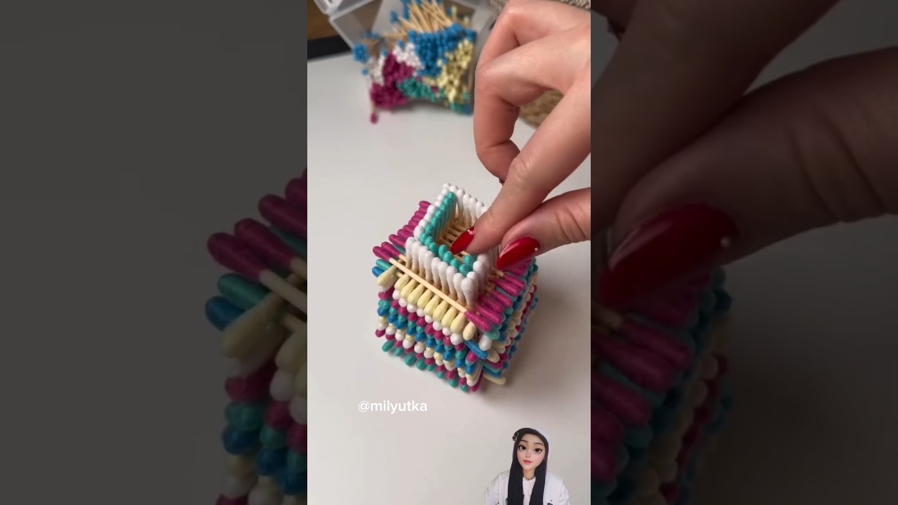 Kulak çubuğu ile küp yapma deneyi 👀