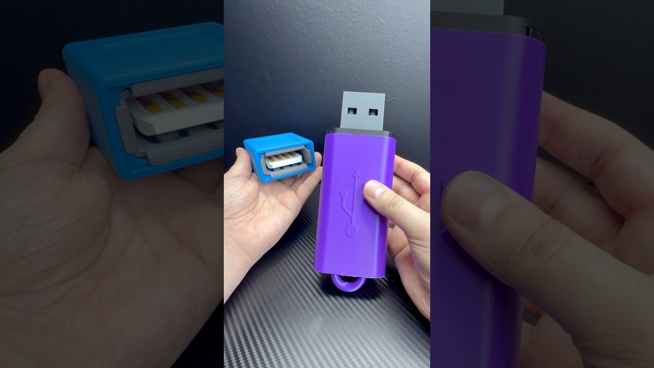 ⁠I 3D Printed a GIANT USB Case 🤯