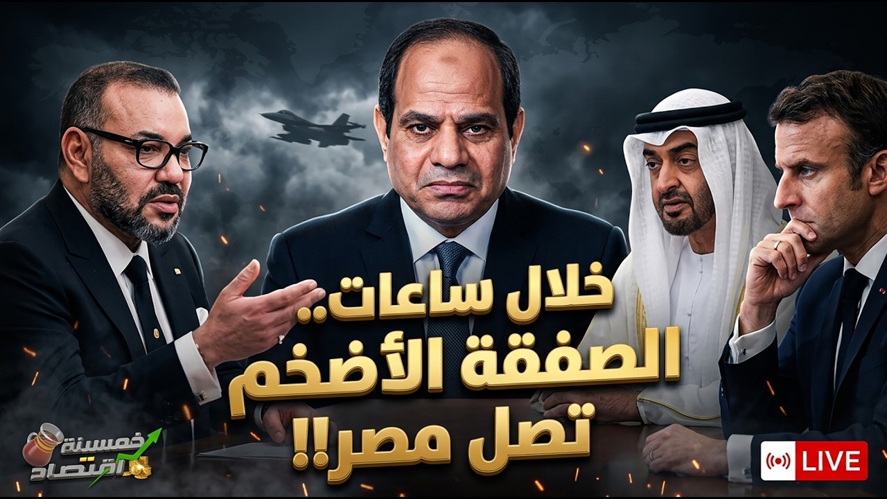 خلال ساعات الصفقة الأضخم تصل مصر.مفاجآة الجيوش مصر وفرنسا..ملك المغرب يُرسل رجاله لمصر!