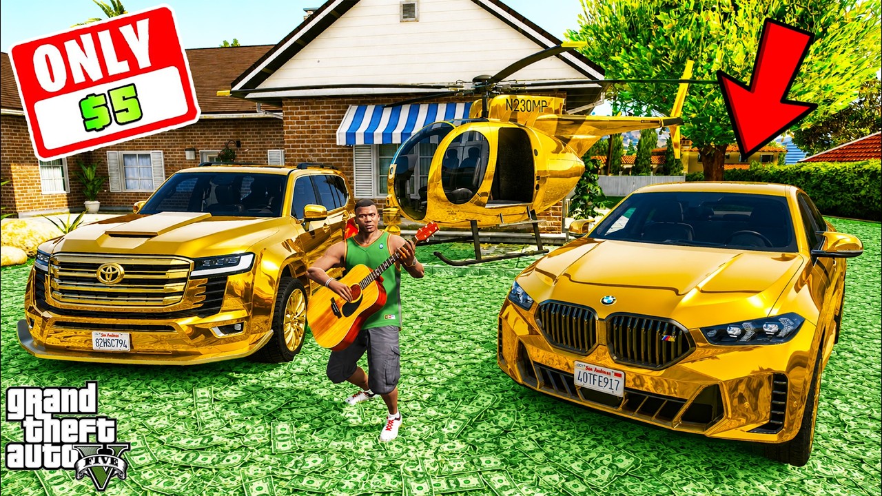 Franklin Buying Everything For $5 in GTA 5 | SHINCHAN and CHOP