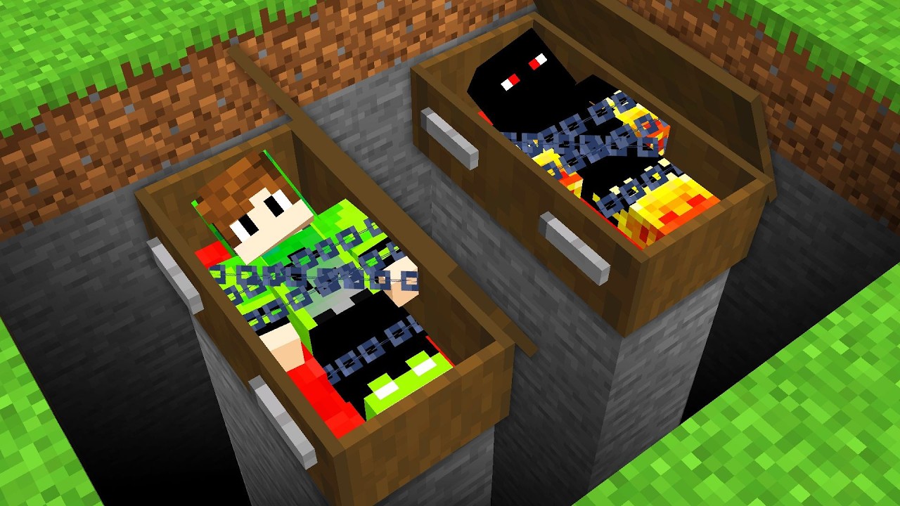 FOMOS ENTERRADOS VIVOS no Minecraft! 😱