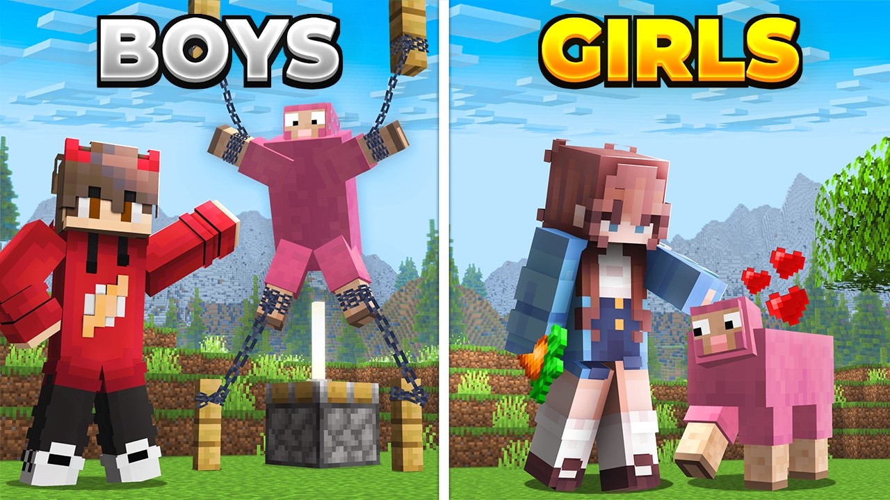 Can GIRLS Play Minecraft Better Then BOYS?