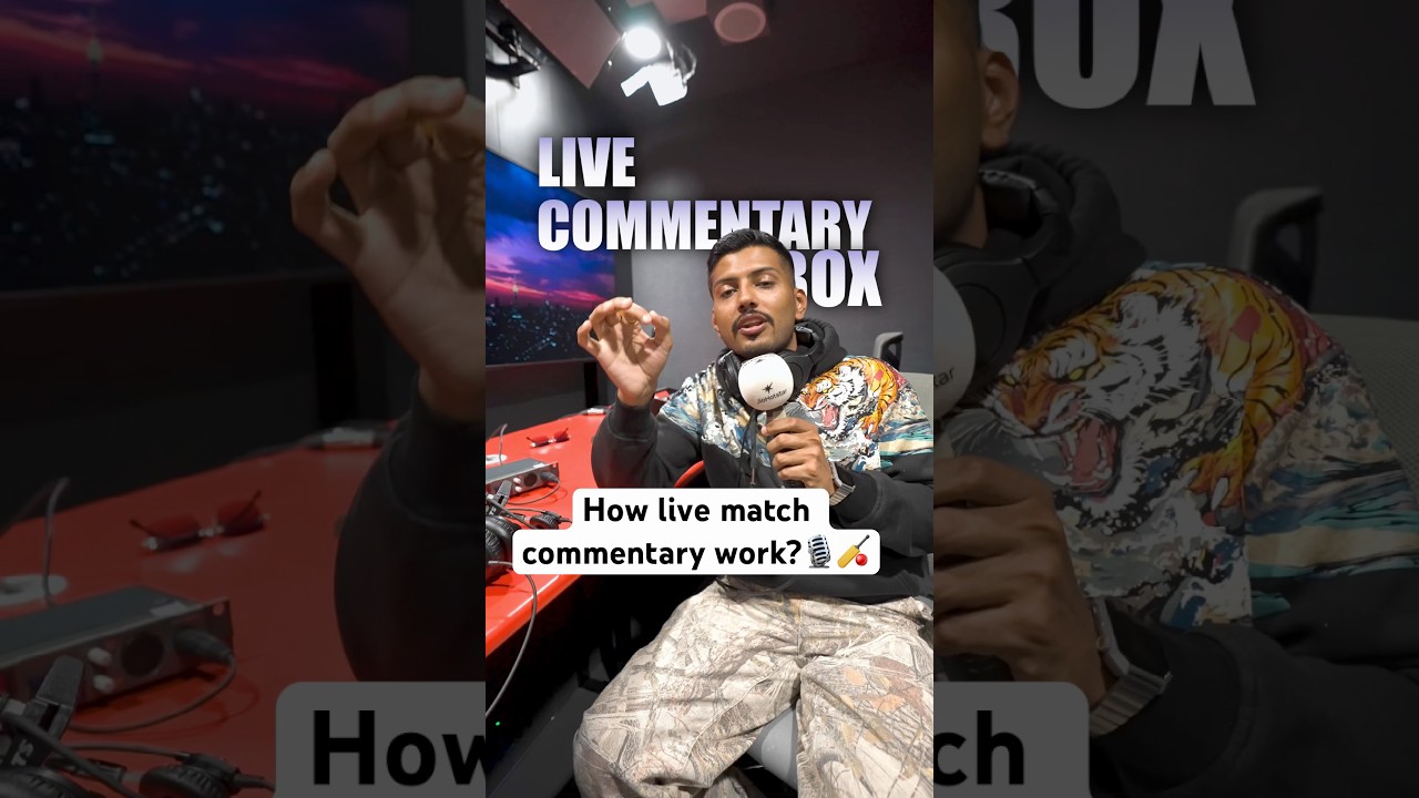 How does live match commentary work? 🎙️🏏