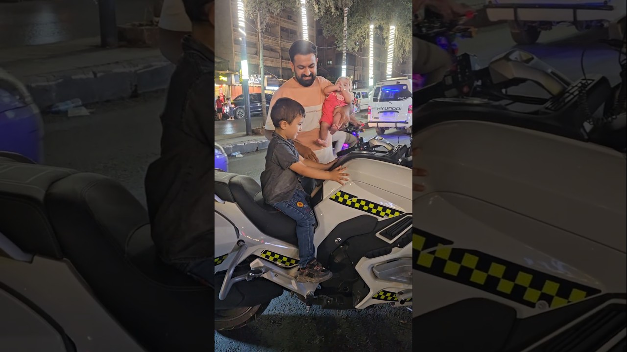 آدم طلع ع موتور شرطة 👮‍♂️#هبوش# #فاميلي #بلال#آدم#سيلين
