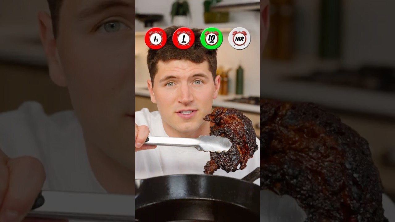 1 Second vs 1 Hour Steak