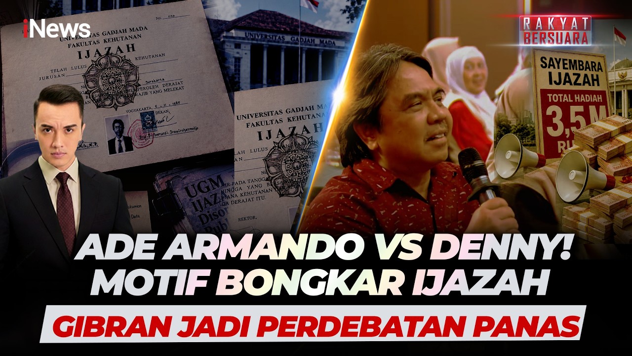 Denny Indrayana Bersumpah! Bongkar Ijazah Gibran Bukan Politik, Tapi Nurani | Rakyat Bersuara