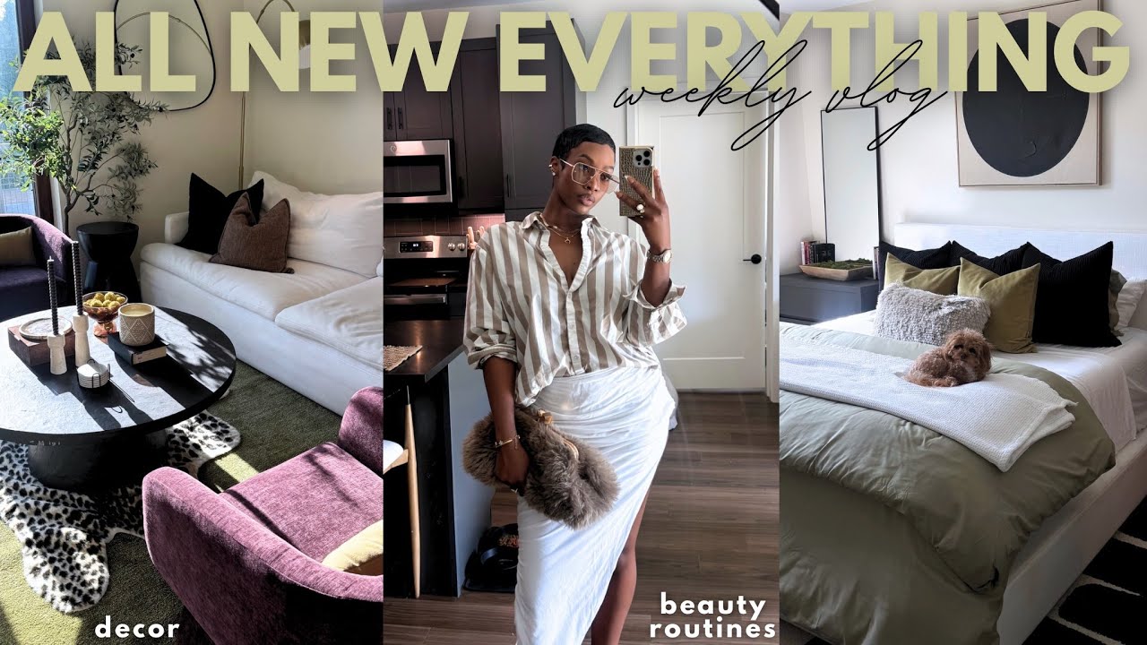 Starting over with New Home Decor, Beauty Routines & a brand new life | WEEKLY VLOG