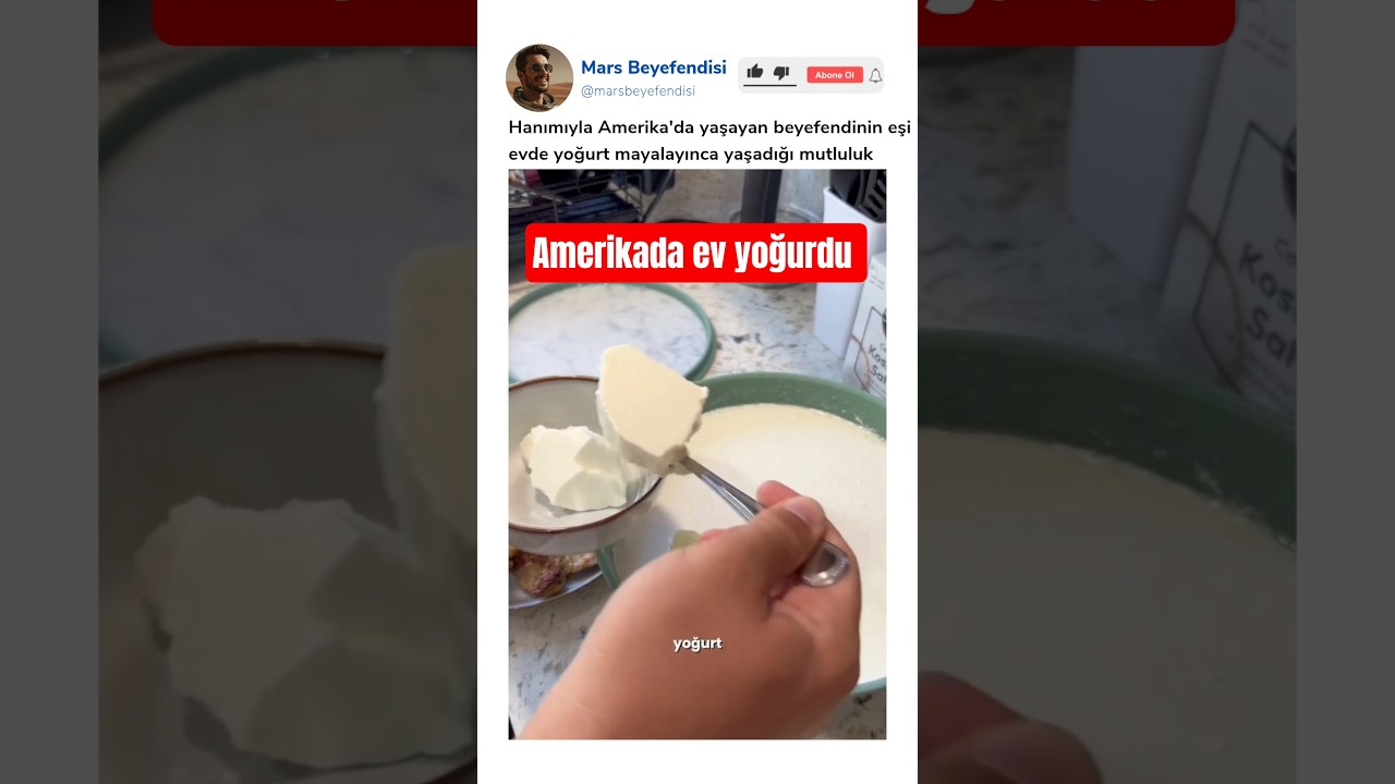 Amerika'da evde yoğurt mayalamak @nuramerikada