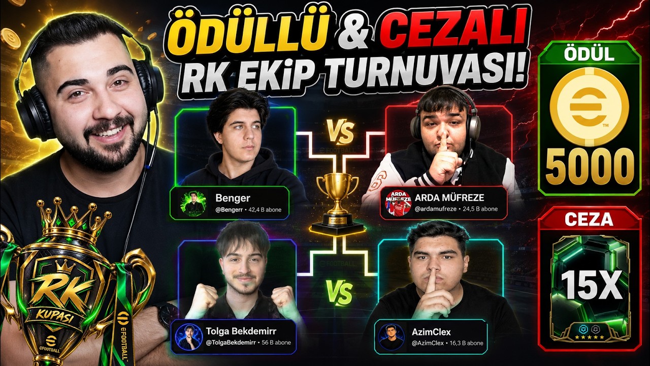 5000 Myclup Ödüllü 15 Epic Silme Cezalı İlk RK EKİP Turnuvası! Ekip Hasım Oldu!