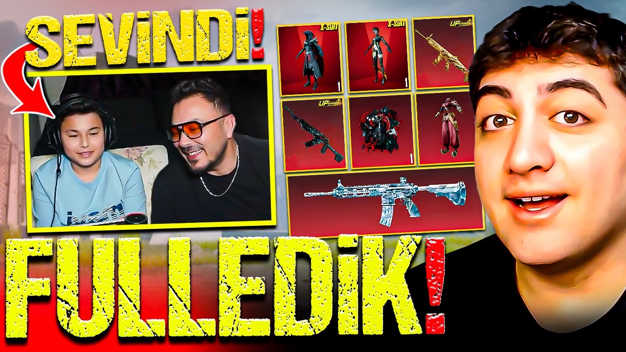 BABASINDAN İZİN ALDIK! BAYBARS'IN HESABINI FULLEDİK! (ÇOK SEVİNDİ) | PUBG Mobile
