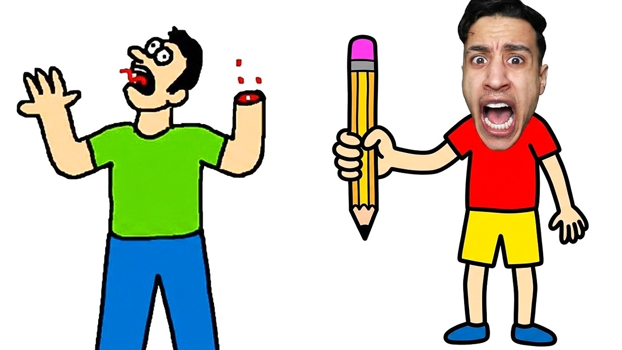 تبدأ هذه اللعبة بشكل طبيعي وتنتهي بشكل غريب تمامًا...!😡 (Just Draw)