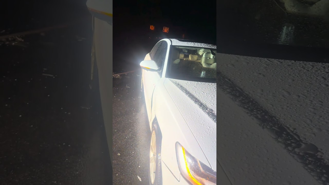 Late-night crash 🚗💥 — an Audi coming downhill hit our car because of drink & drive 🍺❌