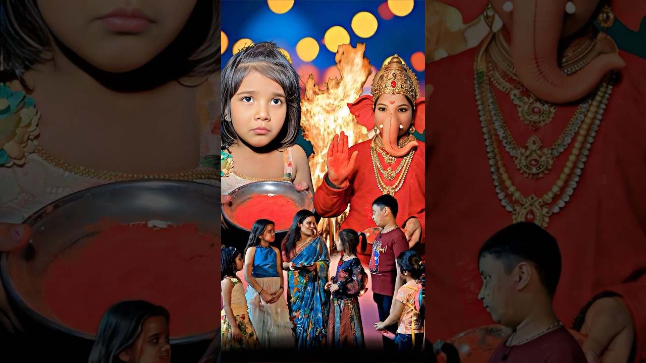 Ganpati Bappa..!! 🥺💔 होली 🎨 #shorts #emotional #holi