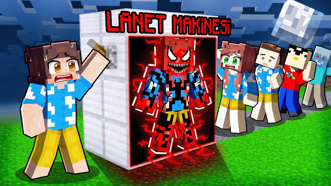 ARKADAŞLARIMI LANETLİ MAKİNE TESTİNE SOKTUM - Minecraft