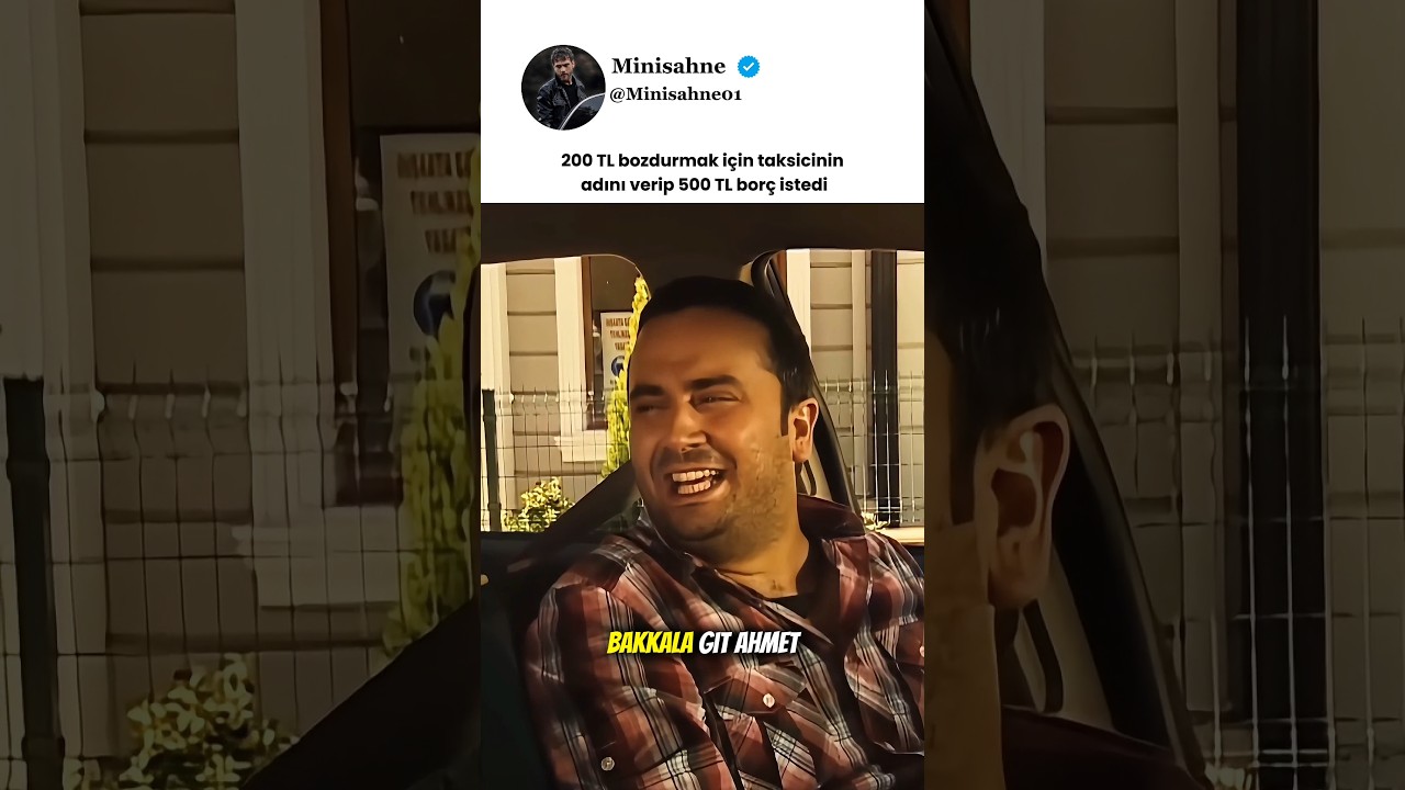 200 TL bozdurmak için taksicinin adını verip 500 TL borç istedi