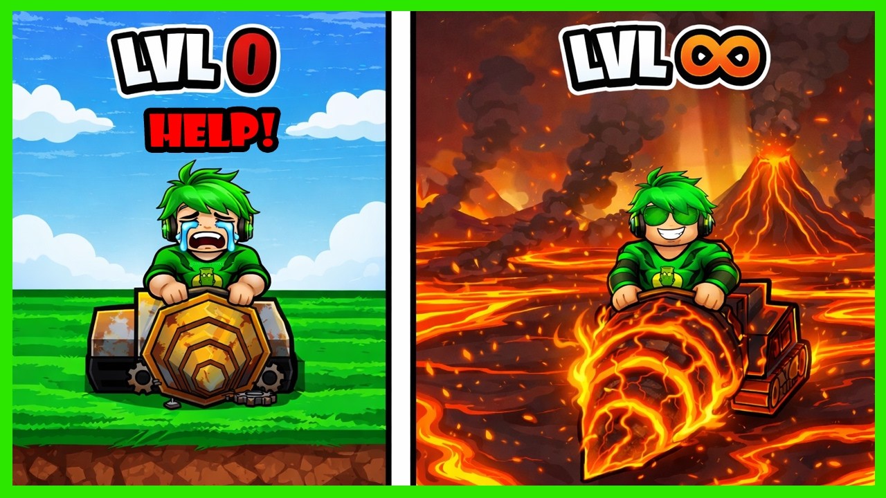 Aku Gunakan Mobil Bor Terbaik Untuk Hancurkan Tembok Terkeras - Roblox Infinite Drill Simulator