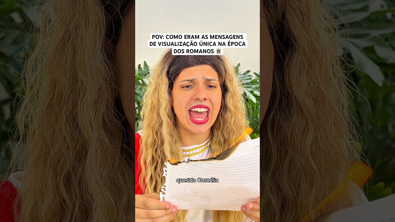 POV: COMO ERAM AS MENSAGENS DE VISUALIZAÇÃO ÚNICA NA ÉPOCA DOS ROMANOS 🏛️
