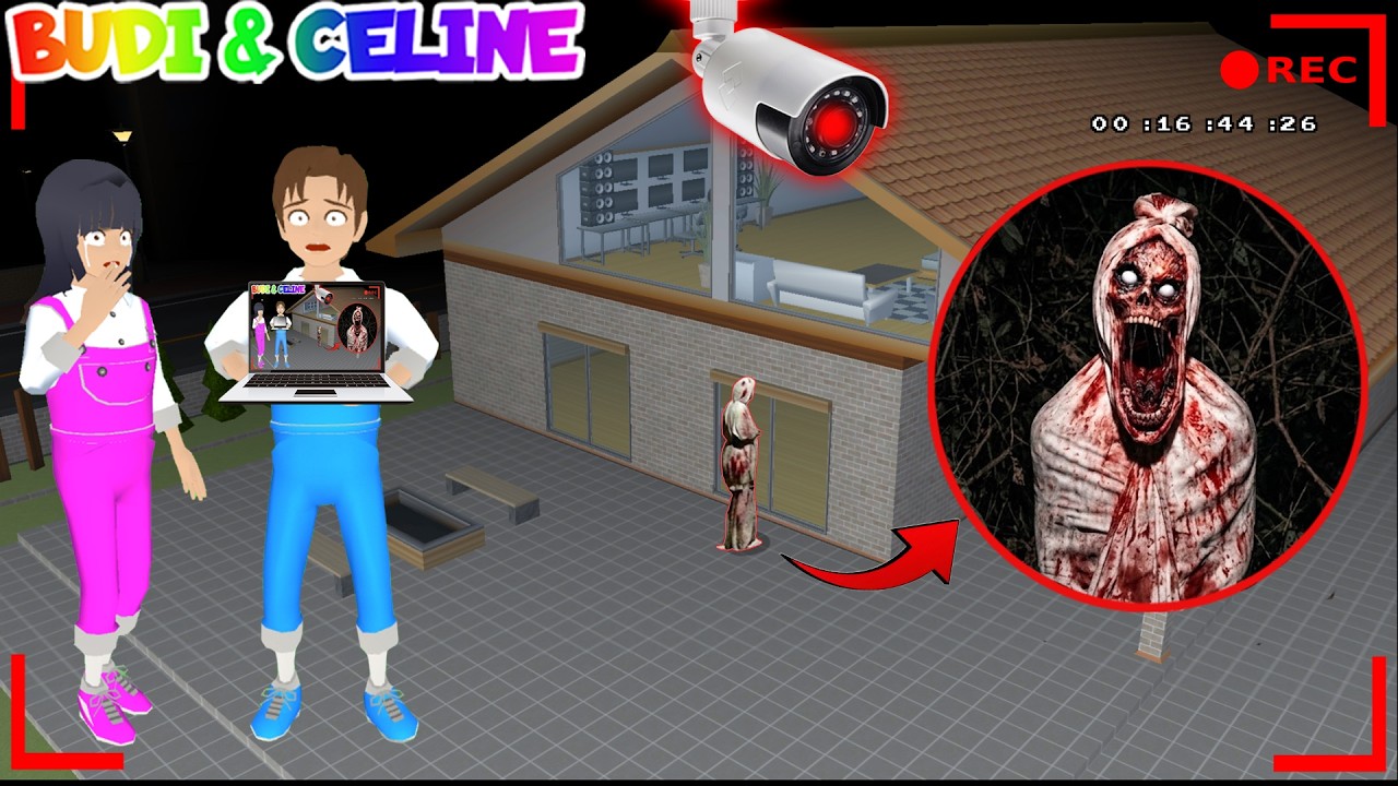 Yuta Mio Panik! CCTV Merekam POCONG KETUK PINTU VIRAL Di Belakang Rumah 😱| Sakura School Simulator