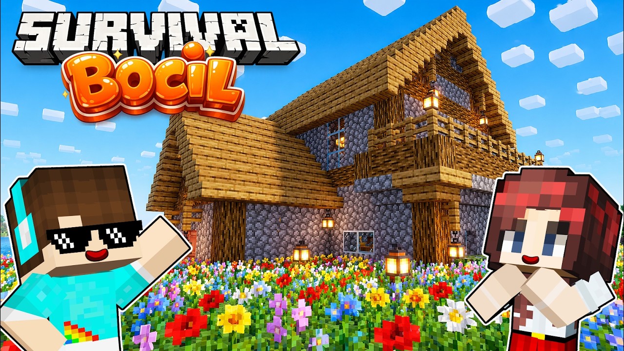 MEMBANGUN RUMAH IMPIAN BARU YANG LEBIH BESAR !! Survival Bocil #4