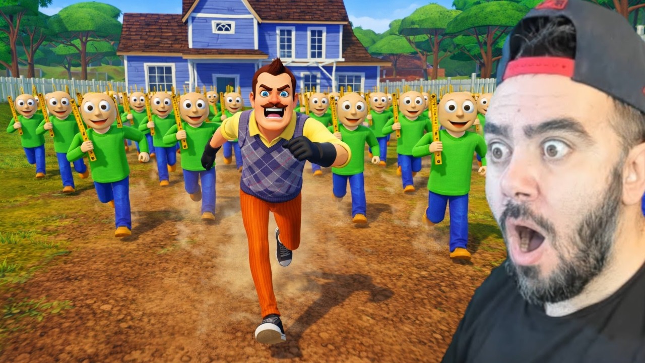 WILSONUN EVINDEN BALDI ÇIKTI  - HELLO NEIGHBOR MODS