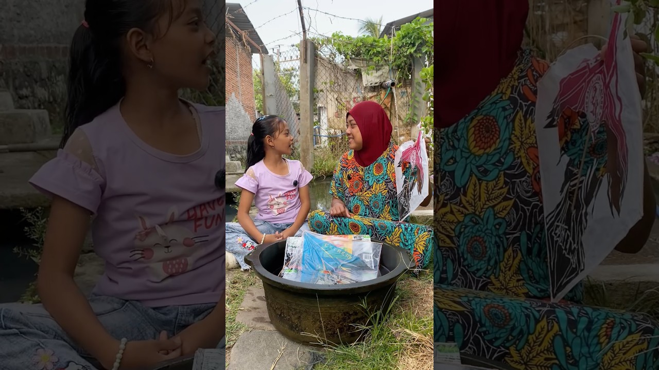 Emak gagal prank ceburin layangan 🤣