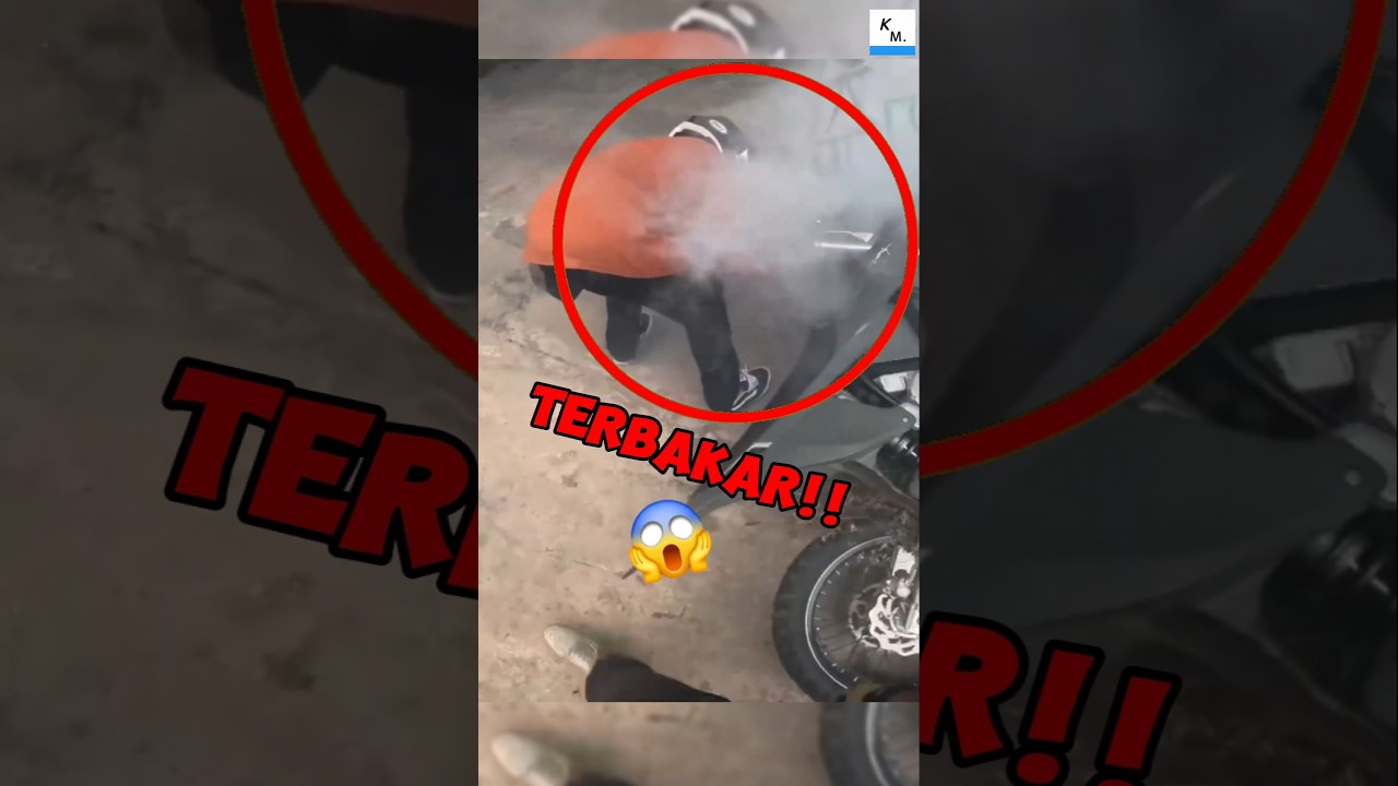 MOTORNYA TIBA-TIBA TERBAKAR‼️😱