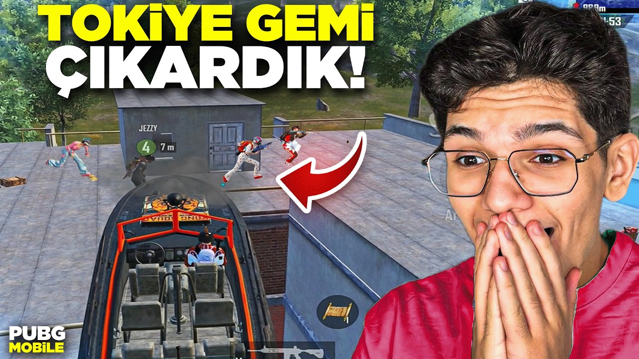 TOKİYE GEMİ ÇIKARDIK! EKİPLE VİCTOR PUSUSU - PUBG MOBİLE