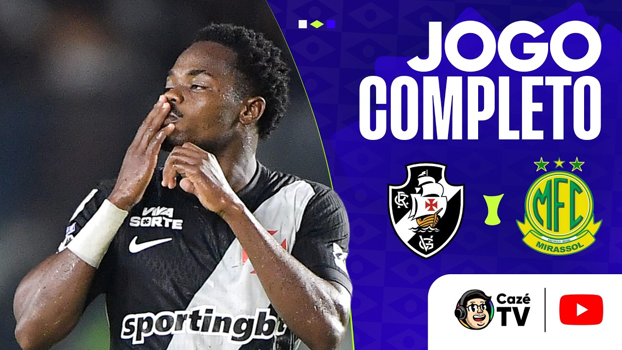 JOGO COMPLETO: VASCO X MIRASSOL | BRASILEIRÃO 2026 | 20ª RODADA