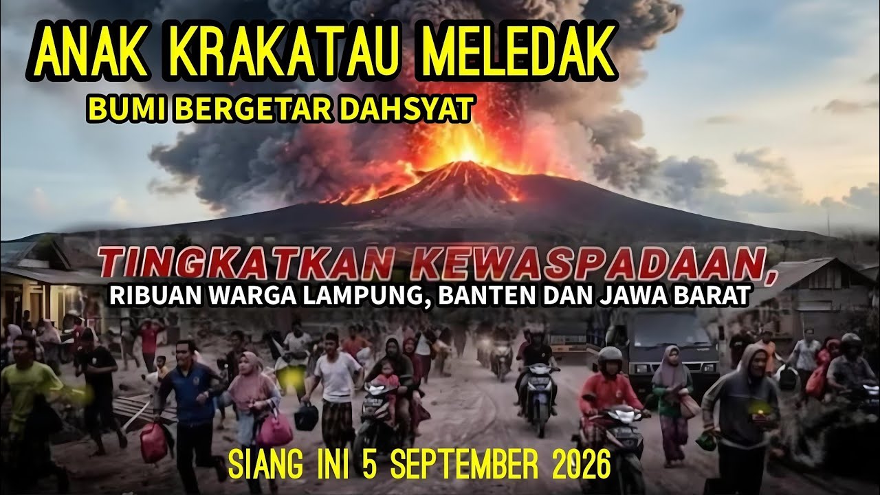 VIDEO FULL DETIK DETIK ANAK KRAKATAU MELEDAK 5-9-2026! BUMI BERGETAR DI JAWA BARAT DAN BANTEN