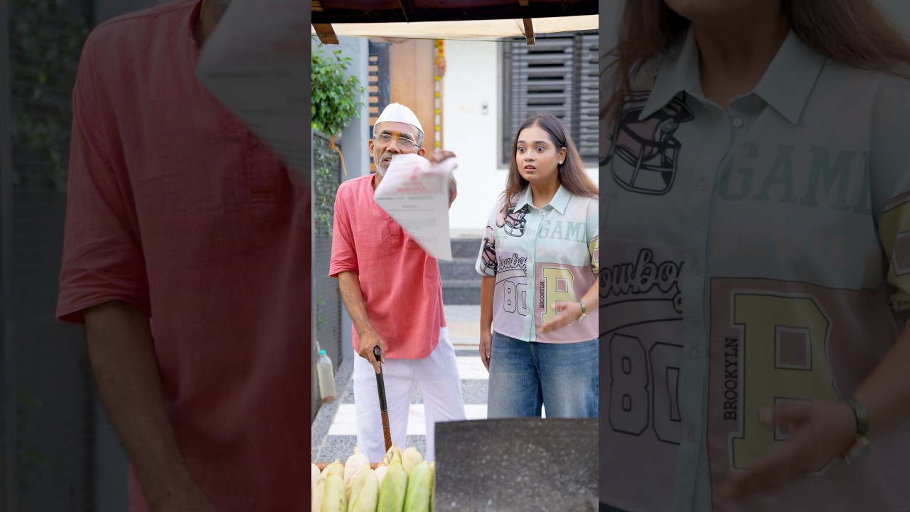 Desi Vs Electric Bhutta fryer! Part 1 #shorts