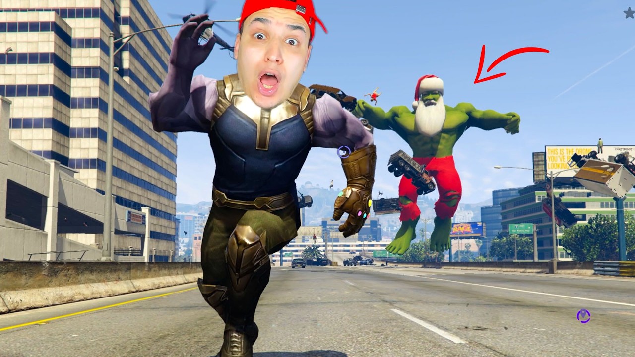 ثانوس ضد العملاق الاخضر !! 😱😱