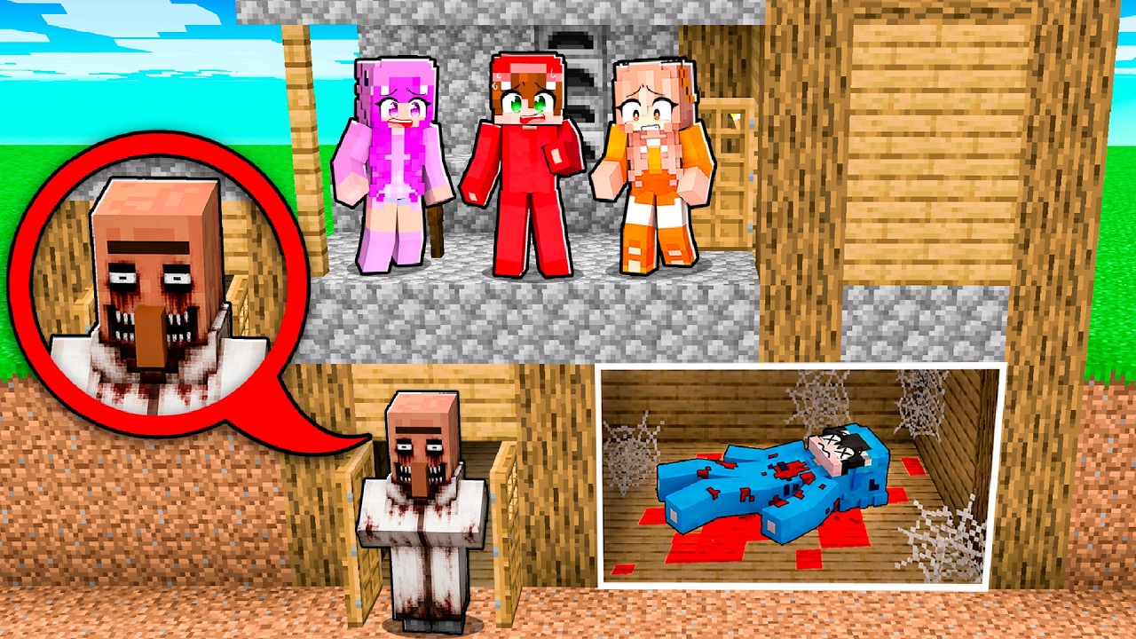 Un ALDEANO TERRORÍFICO me ROBA LA CASA en Minecraft!