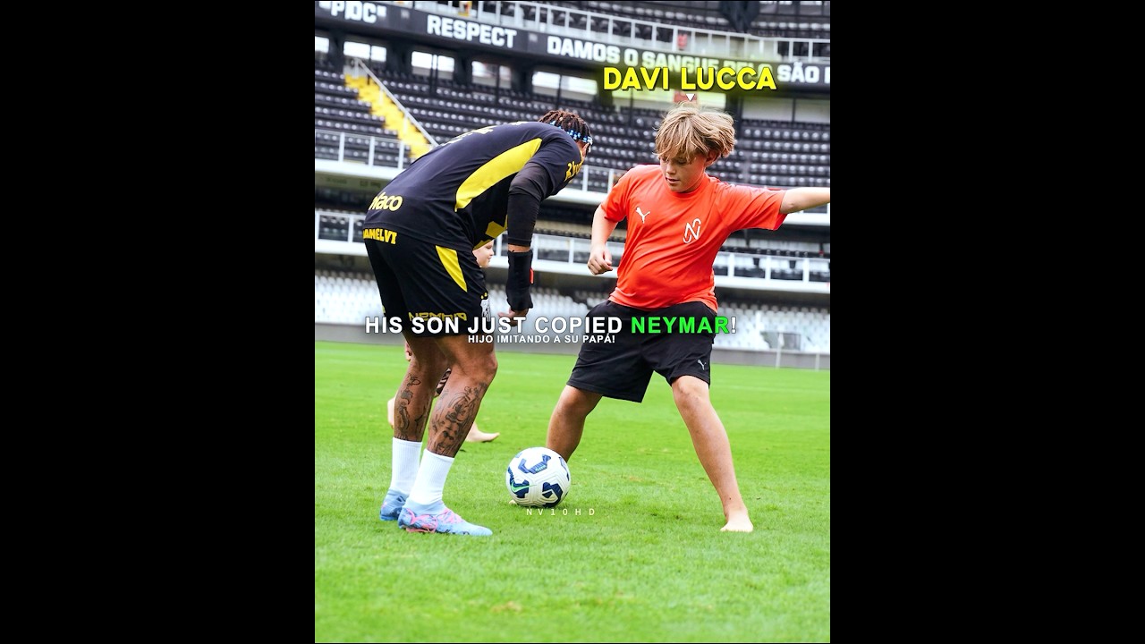Neymar’s Son Is Becoming Like Him 🤯