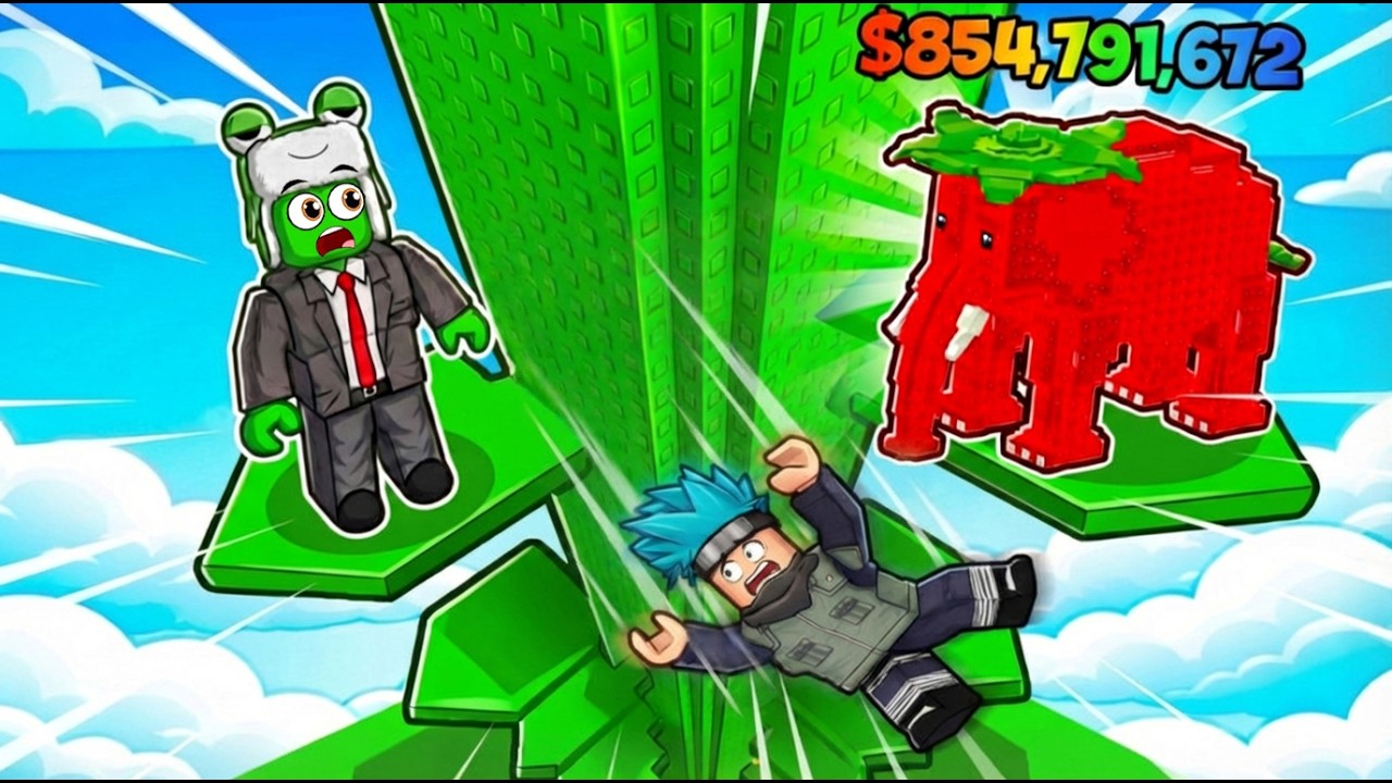 زرعت نبتة فاصولياء عملاقة للوصول إلى البرين روت السري في السماء! 🌱