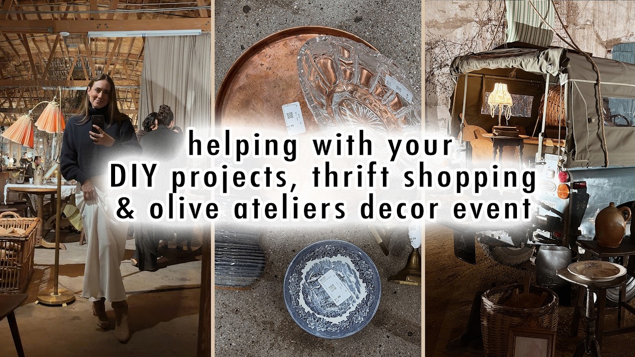 helping with your DIY projects, thrift shopping & Olive Ateliers launch party | MaCenna Lee - Published by XO, MaCenna Vlogs