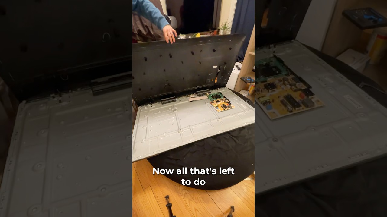 Fixing a FREE tv from Facebook marketplace. #technology #tech #tv #shorts - Published by Eric Zhang