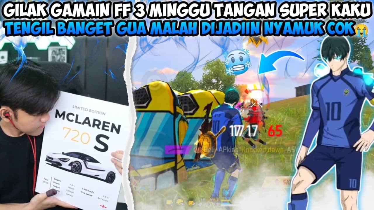 KONTEN PERTAMA BANG ANDRA SETELAH SEMBUH! GILAK GAMAIN FF 3 MINGGU TANGAN SUPER KAKU😱