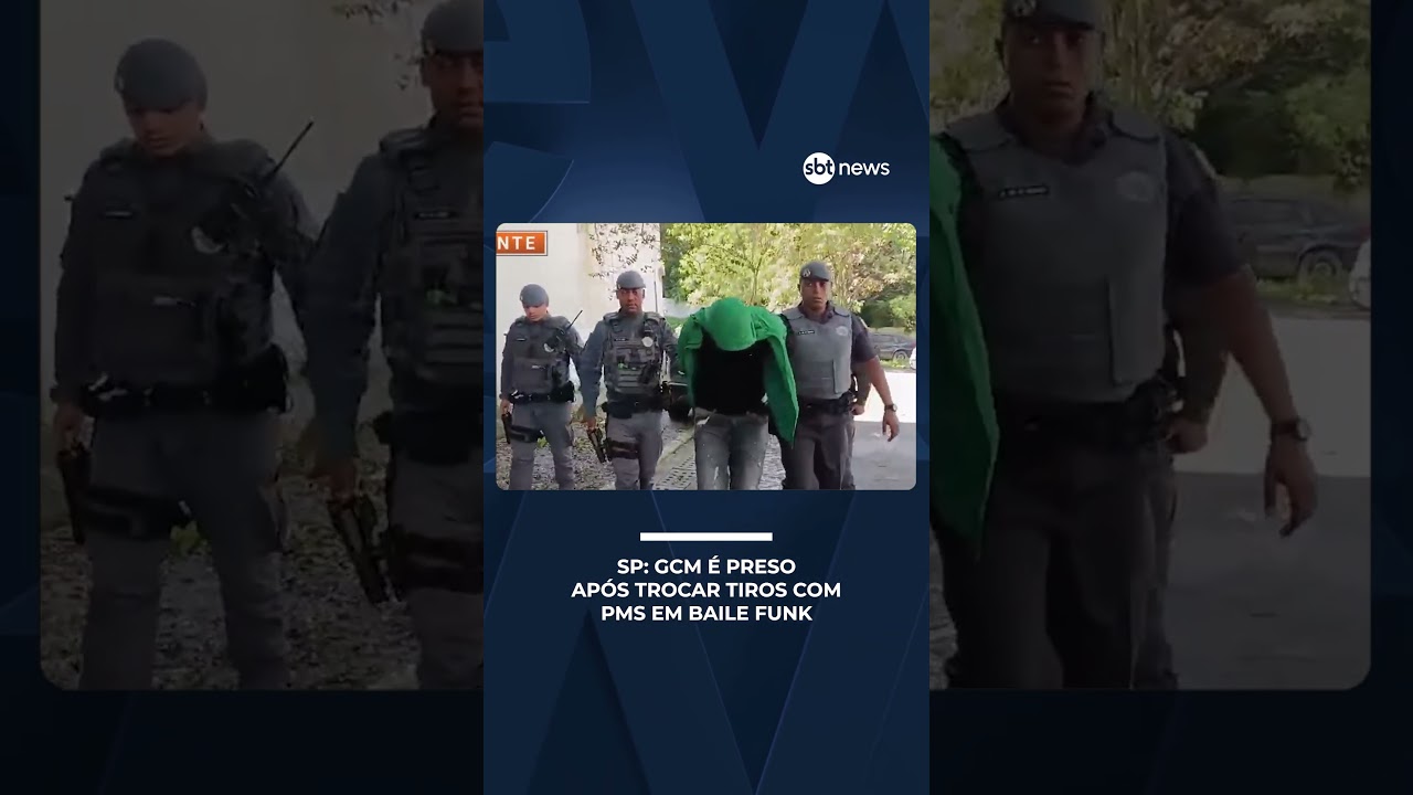 GCM é preso após trocar tiros com PMs durante abordagem em baile funk | #SBTNotícias
