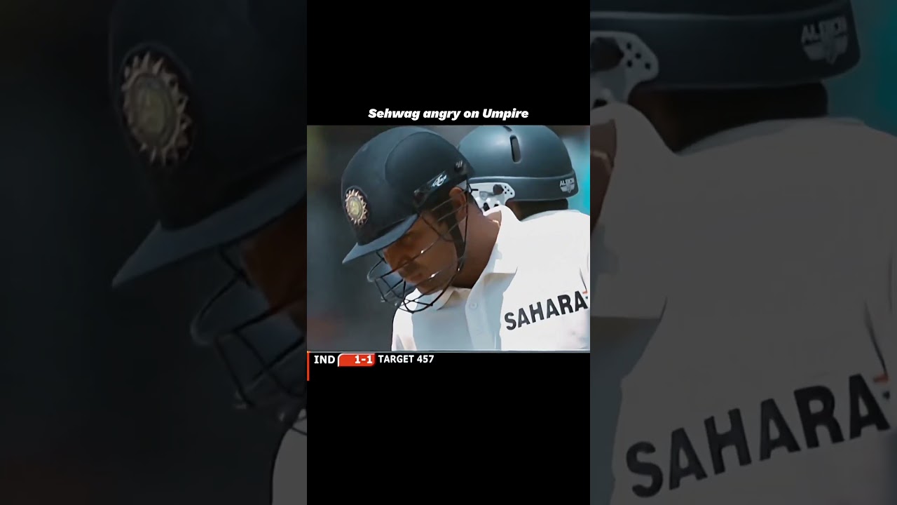 When Sehwag Got Angry on Umpire