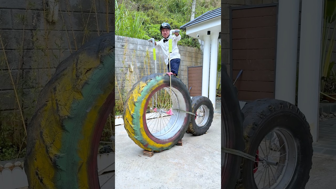 The most unique and large displacement motorbike😂 最もユニークで大排気量のバイク😂