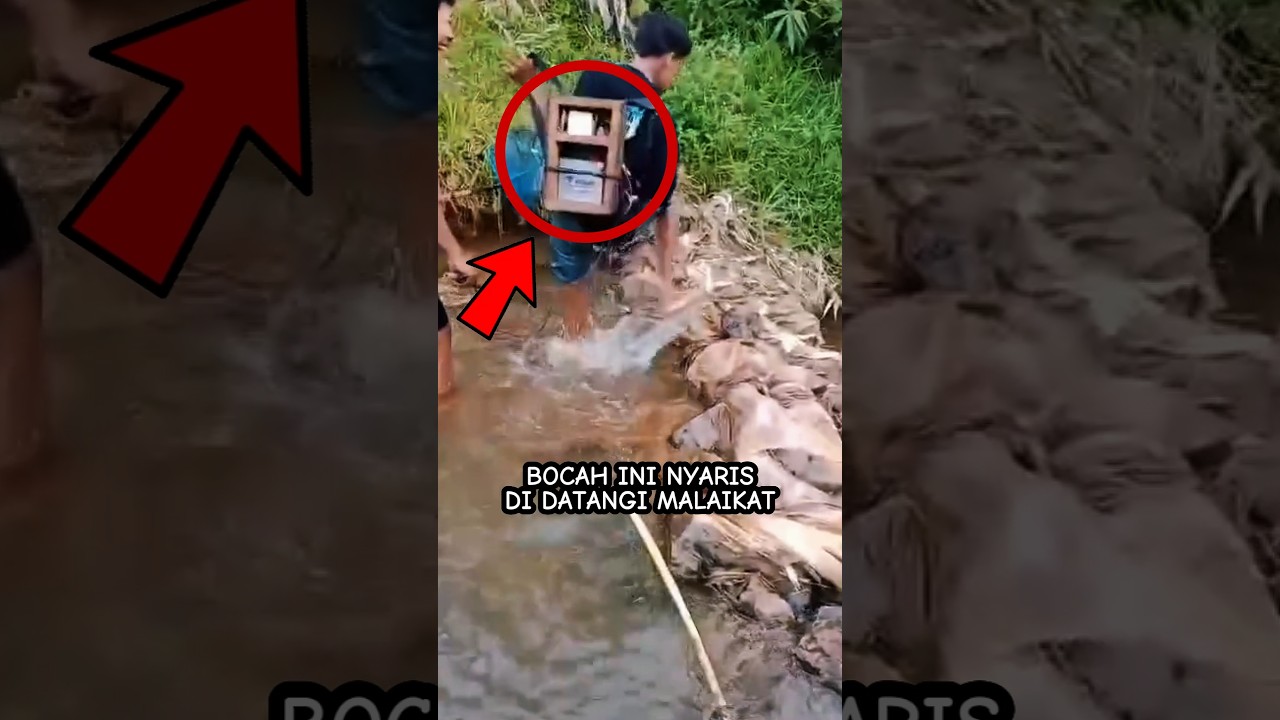 Bocah ini nyaris di datangi malaikat saat lagi nyetrum ikan dikali... 😱