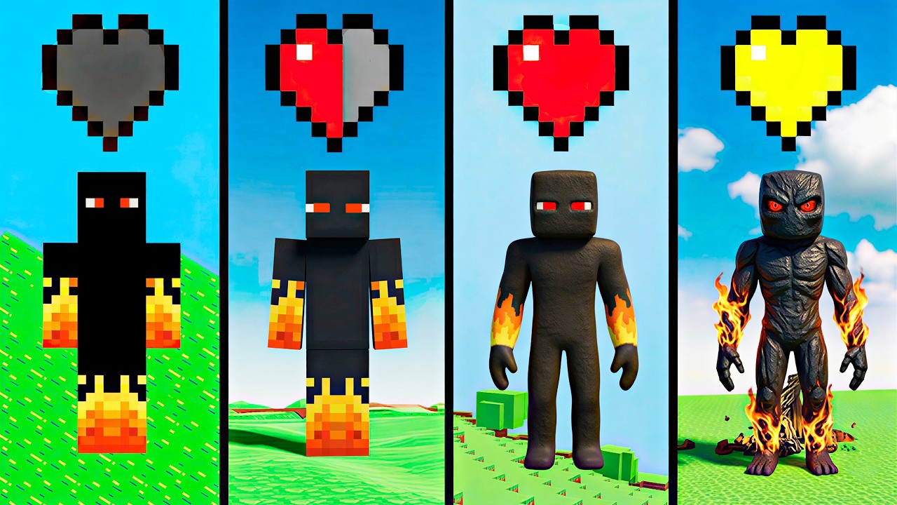 A CADA CORAÇÃO o MINECRAFT fica ALEATÓRIO!