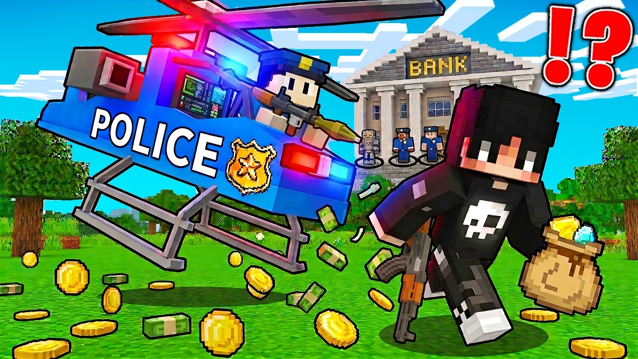 ماين كرافت لايف ستيل الحرامية #12 : اكبر سـرقة بنك بتاريخ !!؟