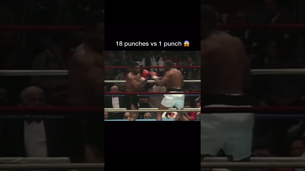 Mike Tyson 1 punch vs 18 punches #miketyson