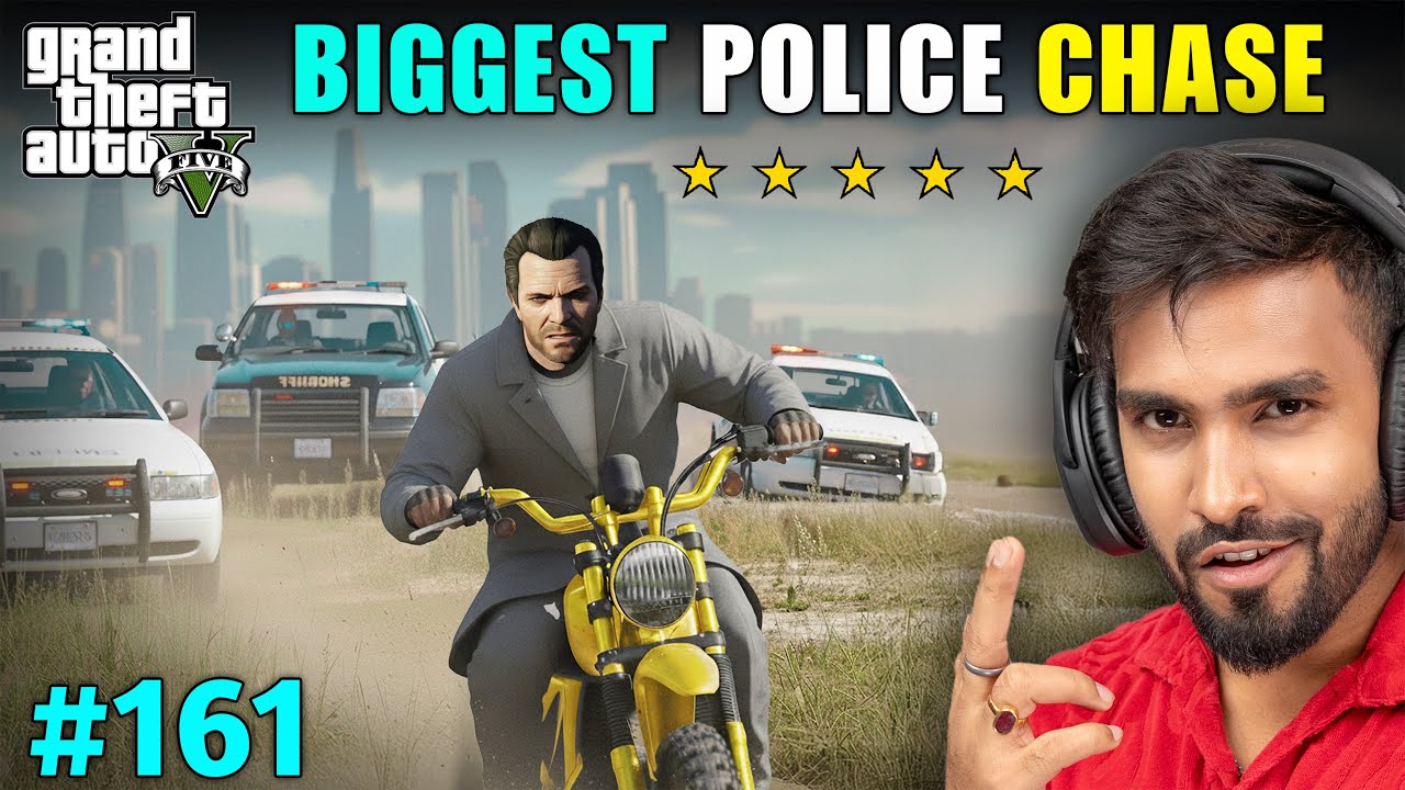BIGGEST POLICE CHASE IN THE CITY | GTA 5 GAMEPLAY #161