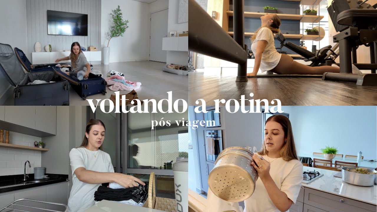Vlog voltando a rotina pós viagem, desfazendo malas, lavando roupas e colocando a casa em ordem
