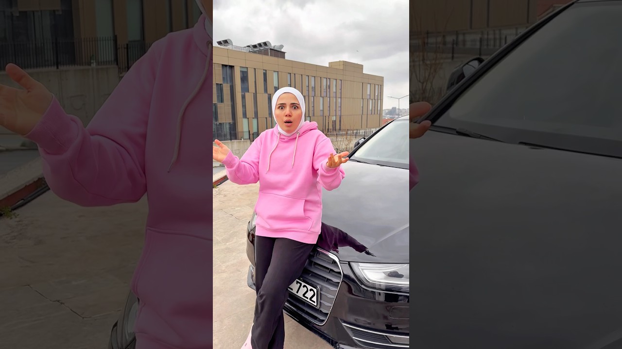 أدم الغني عندو سيارة فخمة 😱شام الغبية انصدمت 🤯 #haya_family #comedy #funny #shorts