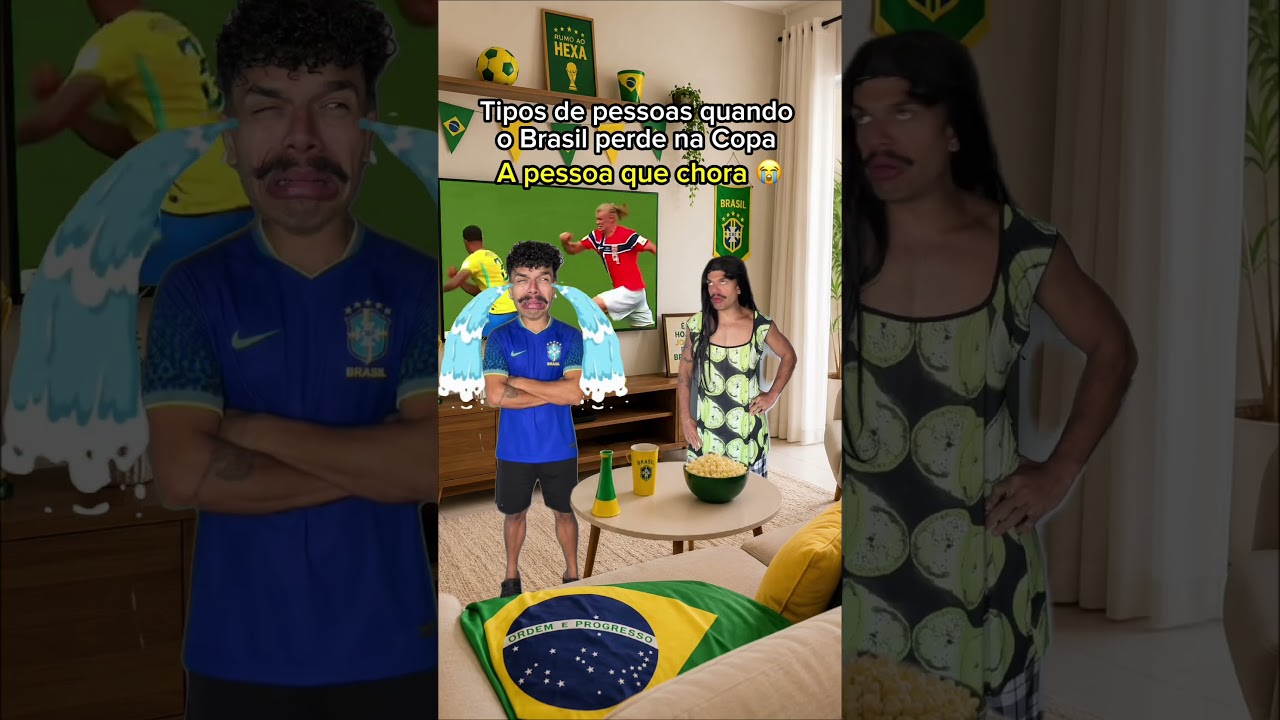 Tipos de PESSOAS quando o Brasil PERDE na Copa